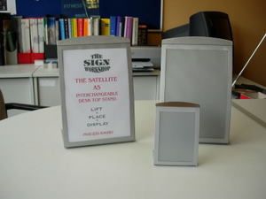 Table Top Display Holders in Various sizes