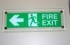 Prestigious Glass Fire Exit Sign